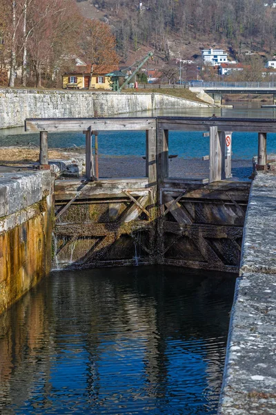 Localizado Histórico Canal Principal Del Danubio Kelheim — Foto de Stock