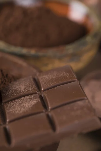 Baruri Ciocolată Bomboane Dulci Alimente Desert Fundal Hârtie Naturală — Fotografie, imagine de stoc