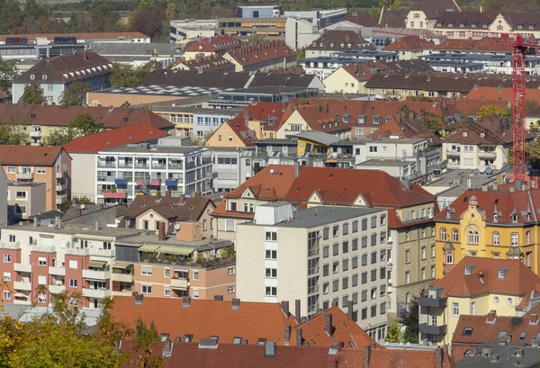 Vista Aérea Wuerzburg Una Ciudad Franca Baviera Alemania — Foto de Stock