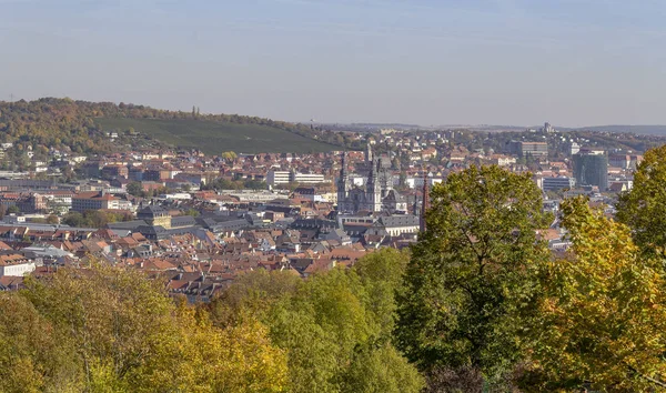 德国巴伐利亚的法国城市伍茨堡的鸟图 — 图库照片