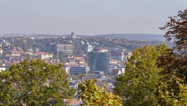 Flygfoto Över Wuerzburg Frankisk Stad Bayern Tyskland — Stockfoto