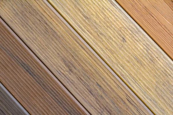 フルフレームで背景が異なる茶色色でいくつかの木の板を表示 — ストック写真