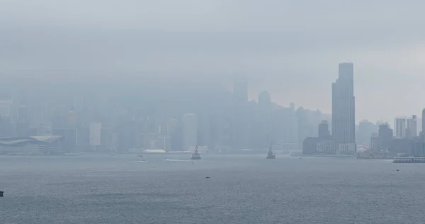 Kai Tak Hong Kong Março 2019 Poluição Hong Kong — Fotografia de Stock