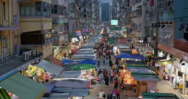 Mong Kok Χονγκ Κονγκ Μαρτίου 2019 Αγορά Δρόμου Του Χονγκ — Φωτογραφία Αρχείου