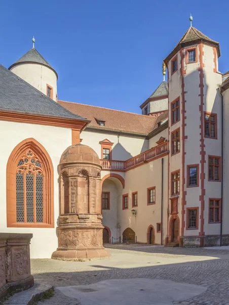 Marienberg Erőd Idilli Részletei Wuerzburg Közelében Franconiában Egy Németországi Bajor — Stock Fotó