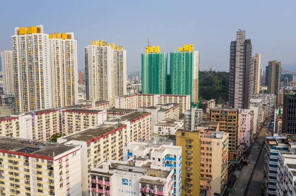 Sham Shui Hong Kong Marzo 2019 Vista Dall Alto Verso — Foto Stock