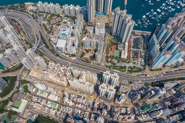 Shau Kei Wan Hong Kong Marzo 2019 Vista Dall Alto — Foto Stock