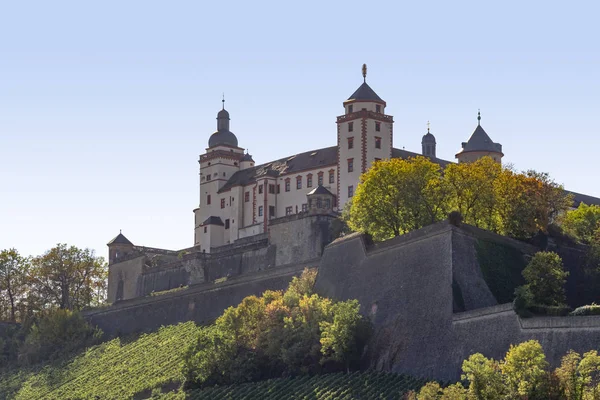 Fortaleza Marienberg Perto Wuerzburg Francónia Uma Área Baviera Alemanha — Fotografia de Stock