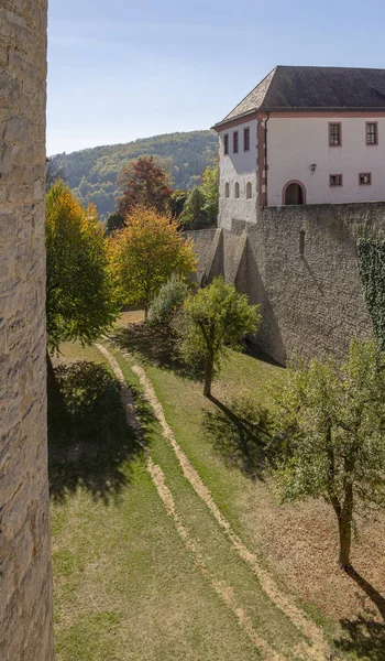 Paisaje Idílico Alrededor Fortaleza Marienberg Cerca Wuerzburg Franconia Una Zona — Foto de Stock