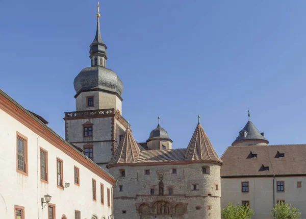 Idyllisk Detalj Marienberg Fästning Nära Wuerzburg Franken Ett Bayerskt Område — Stockfoto