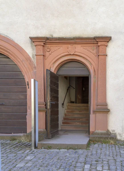 Particolare Della Fortezza Marienberg Vicino Wuerzburg Franconia Una Zona Bavarese — Foto Stock