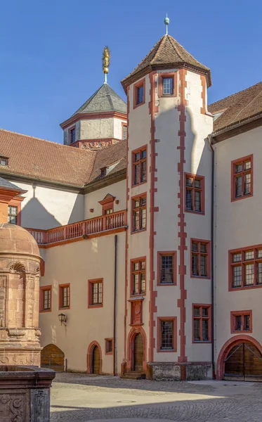 Franconia Wuerzburg Yakınlarındaki Marienberg Kalesi Nin Huzurlu Detayları Almanya Bir — Stok fotoğraf