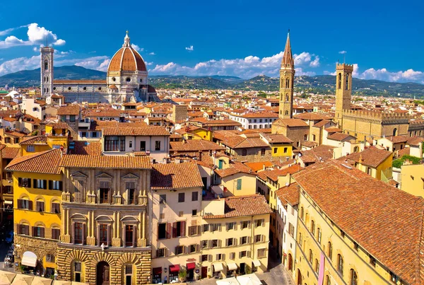 Florence Náměstí Katedrála Santa Maria Del Fiore Nebo Duomo View — Stock fotografie