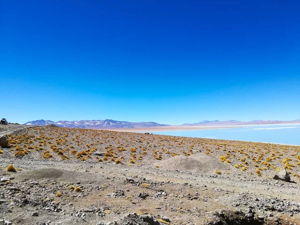 Bolivya Lagünü Manzarası Aguas Termales Polques Bolivya — Stok fotoğraf