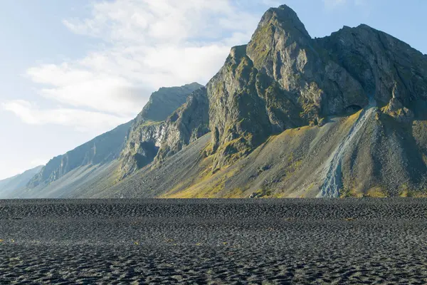 Hvalnes Lava Playa Paisaje Islandia Oriental Hito Islandia Paisaje — Foto de Stock