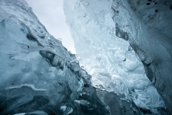 Ice Formations Background Zblízka Led Ledová Tapeta — Stock fotografie