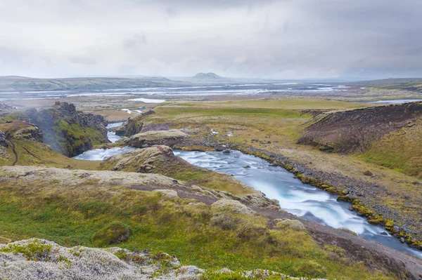 Silfurfoss Cade Vista Della Stagione Estiva Islanda Paesaggio Islandese — Foto Stock