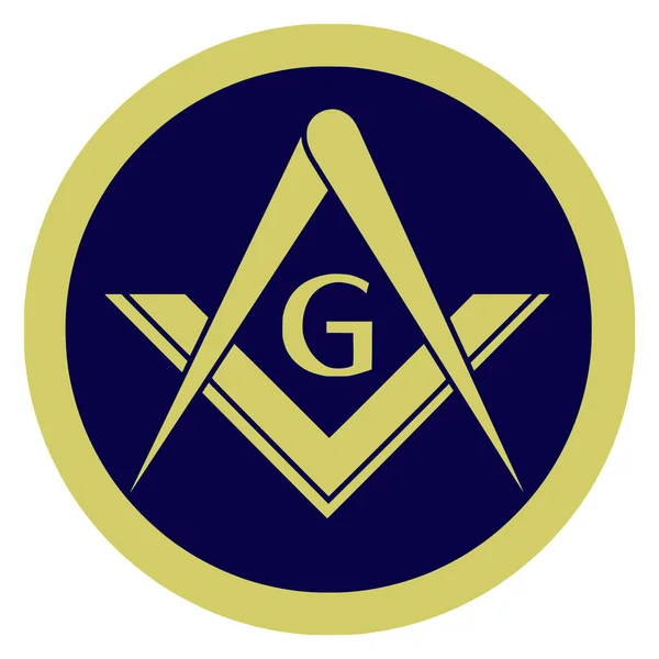Quadrado Bússola Masonic Ocultismo Sagrado Sociedade Mística Ilustração — Fotografia de Stock