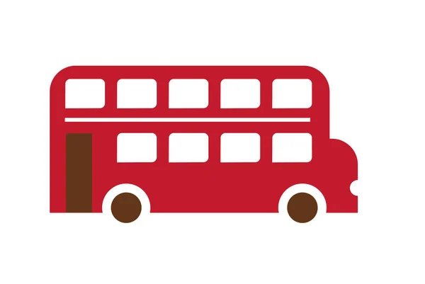 London Bus Doppeldeck Transport Touristische Illustration — Stockfoto