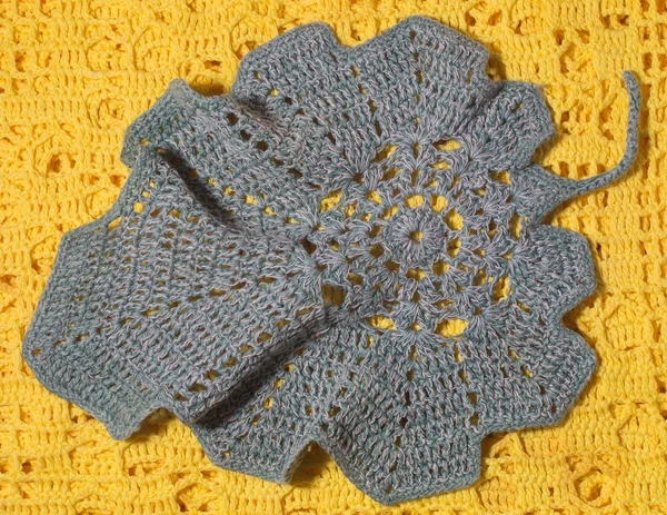 Handgestrickte Decke Textur Hintergrund — Stockfoto © Max_Kolmeto