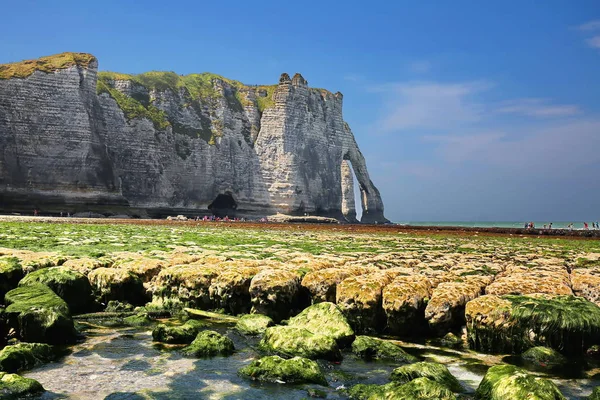 Etretat Pobřeží Francie Nádhernou Krajinou — Stock fotografie