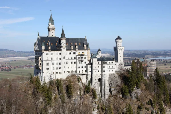 Malebný Pohled Majestátní Středověkou Hradní Architekturu — Stock fotografie