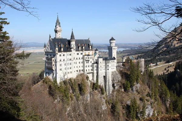 Neuschwanstein Kalesi Inşa Seyahat — Stok fotoğraf