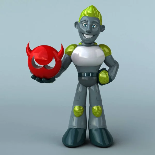 Robô Vermelho Ilustração — Fotografia de Stock