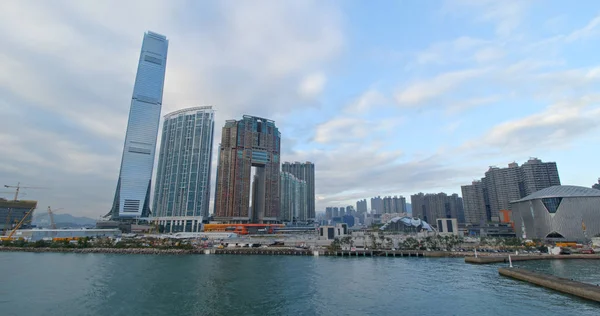 Tsim Sha Tsui Hongkong December 2018 Hongkong Skyline — Stockfoto