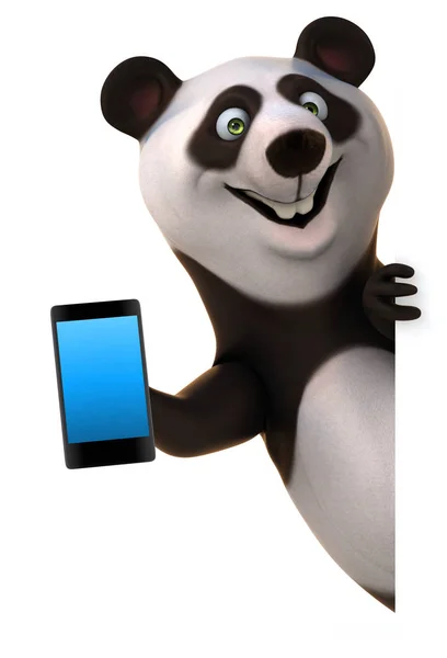 Rolig Panda Illustration — Stockfoto