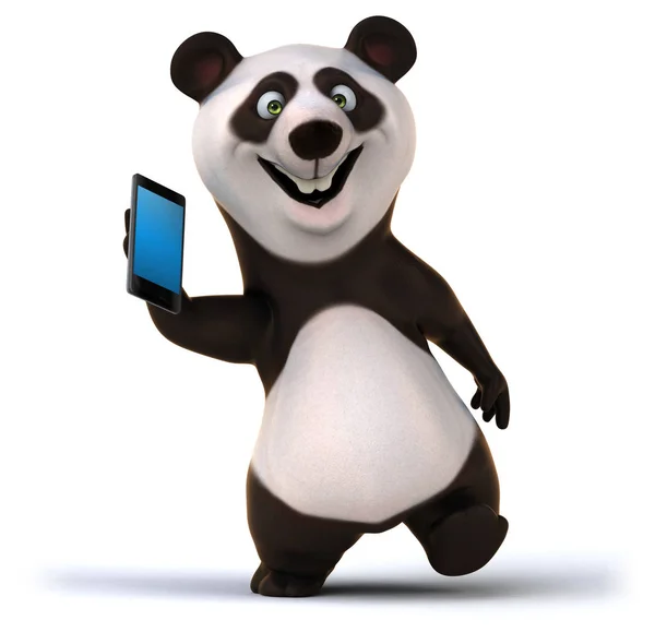 Spaß Panda Illustration — Stockfoto