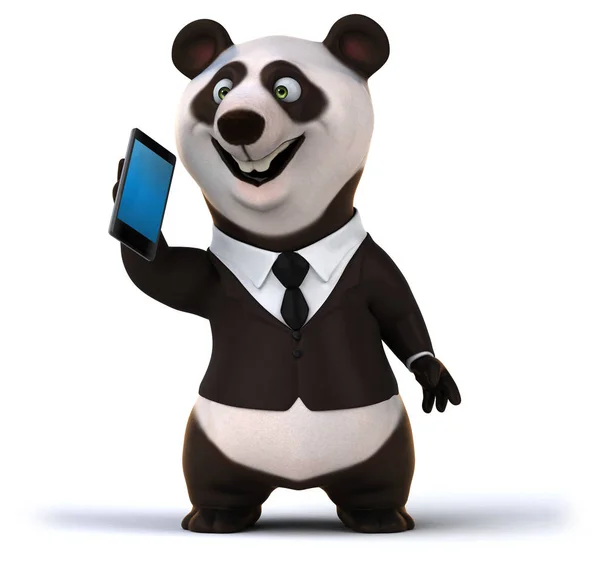 Fun Panda Ilustração — Fotografia de Stock