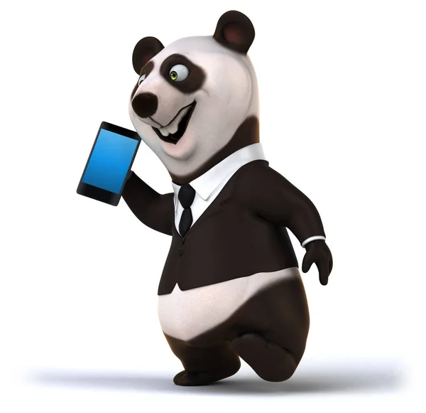 Divertente Panda Illustrazione — Foto Stock