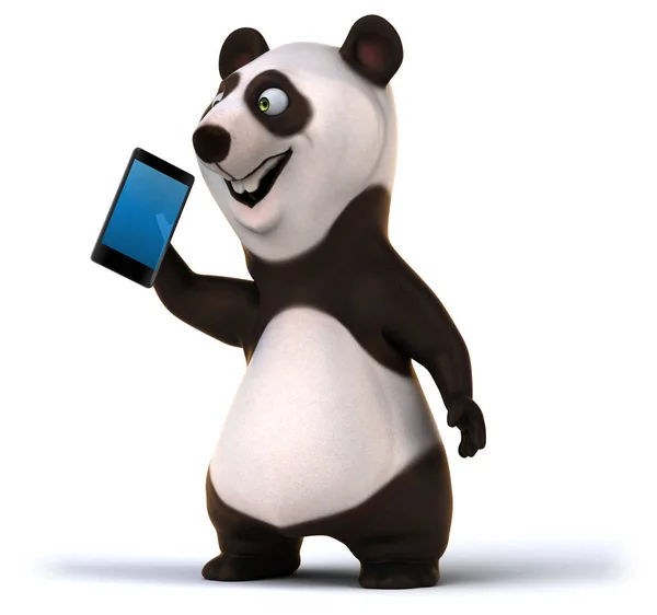 Fun Panda Ilustração — Fotografia de Stock