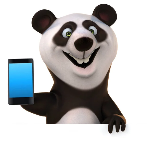 Fun Panda Illustratie — Stockfoto