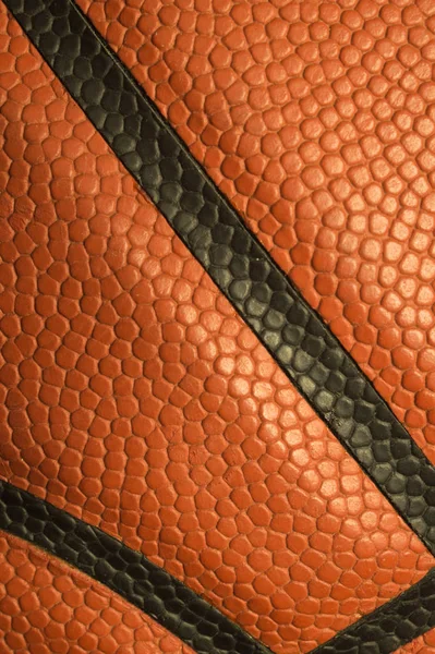 Basketball Ballon Gros Plan Texture Fond — Photo