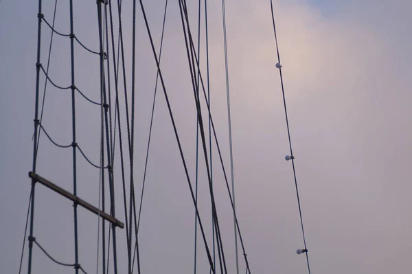 Mast Old Sailing Ship — Stock Photo, Image