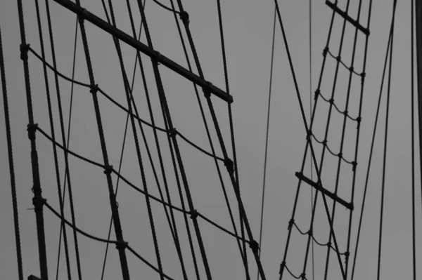 Mast Eines Alten Segelschiffs — Stockfoto