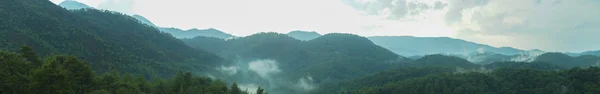 Panorama Montagne Paysage Avec Vue Spectaculaire Sur Ciel — Photo