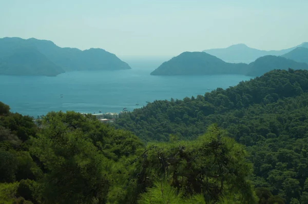 Paisagem Com Montanhas Mar — Fotografia de Stock