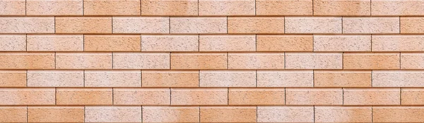 抽象的なパステル調のれんが造りの壁テクスチャ背景 インテリア デザインのための石積みのレンガの壁の水平方向のパノラマ ビュー — ストック写真