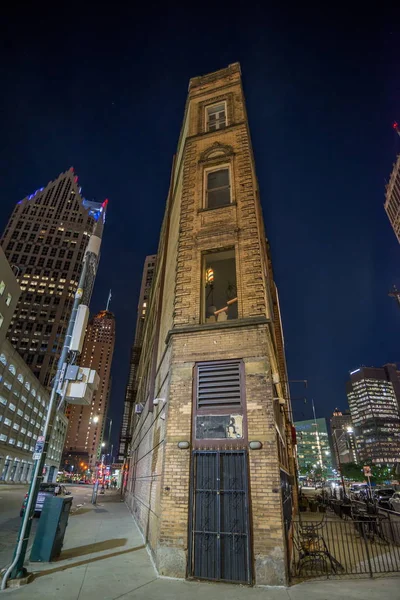 Vista Sulla Strada Del Centro Detroit — Foto Stock