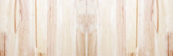 浅棕色天然木制背景 特写镜头粗糙的木桌纹理 全景横幅 对于背景有用 — 图库照片