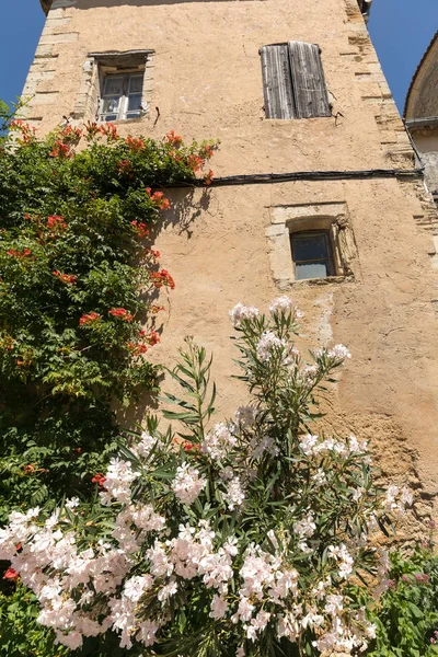 Typische Oude Stenen Huizen Gordes Dorp Vaucluse Provence Frankrijk — Stockfoto