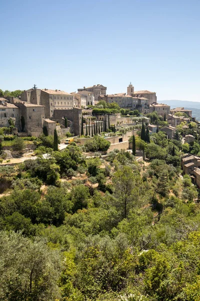 Pueblo Medieval Gordes Cima Una Colina Provenza Francia — Foto de Stock