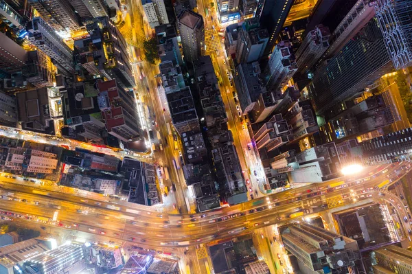 Causeway Bay Hongkong Februari 2019 Uppifrån Och Ner Hong Kong — Stockfoto