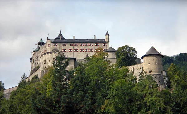 Hohenwerfen Castle Medieval Castle Austria Salzburg — Stock Photo, Image