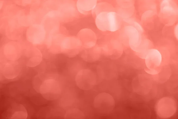 Close Corallo Colore Rosa Bokeh Sfocato Luci Sfocate Sfondo Astratto — Foto Stock