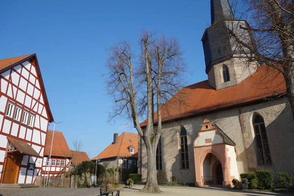 Iglesia Ciudad Gótica Schlitz Hessen — Foto de Stock