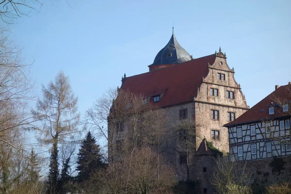 Burgenstadt Schlitz Centrálním Hessian Vogelsbergkreis — Stock fotografie